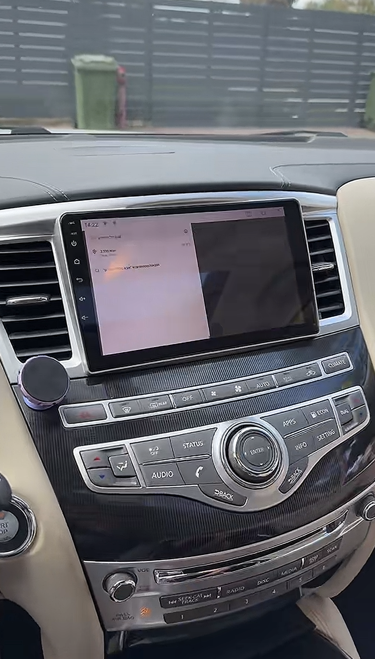 תמונת התקנה באינפיניטי QX60 2015-2021