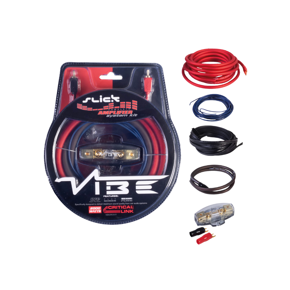 קיט התקנת מגבר לרכב VIBE Slick 8AWG 1500W - דגם VSAWK8-V1