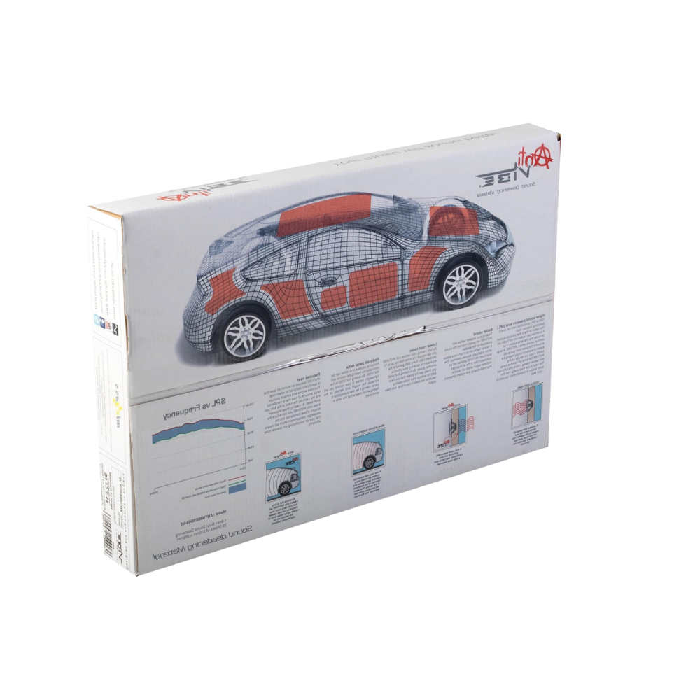ערכת בידוד אקוסטי לרכב VIBE AntiVIBE Bulk Pack – 35 יריעות