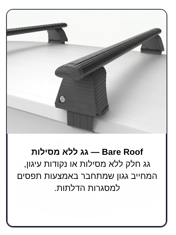 גגון לרכב וולוו Volvo, דגם S40, שנת 2004–2012 – BaseLine, אורך 140 ס״מ