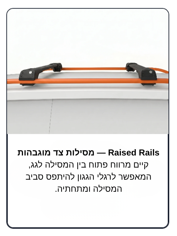 גגון לרכב וולוו Volvo, דגם XC70, שנת 2004–2007 – Aero RailBar, אורך 100 ס״מ