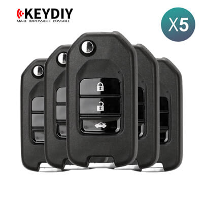 KeyDiy KD אוניברסלי Remote B Series Honda Type עם 3 כפתורים B10-3 5Pcs מארז