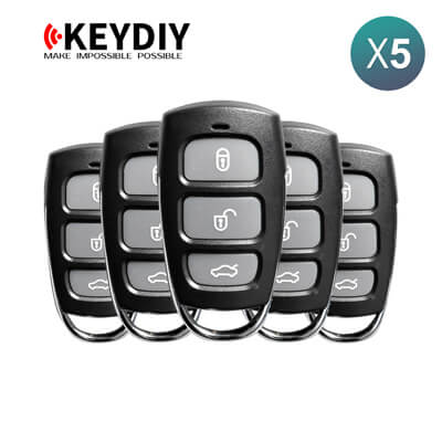 KeyDiy KD אוניברסלי Remote B Series Hyundai Type עם 3 כפתורים B20-3 5Pcs מארז