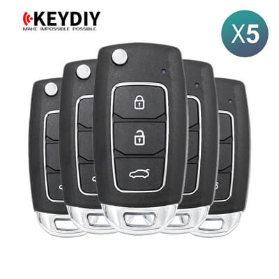KeyDiy KD אוניברסלי Remote B Series Hyundai Type עם 3 כפתורים B28 5Pcs מארז