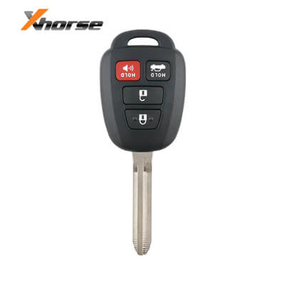 Xhorse VVDI Key Tool Toyota Style Wired מפתח שלט, 4 כפתורים, TOY43 XKTO06EN