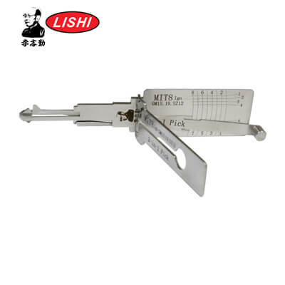 מקורי Lishi MIT8 3-in-1 Pick & Decoder ל Mitsubishi & Isuzu Trucks Lishi Tool Anti Glare