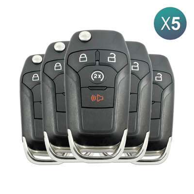 Ford F150 2015-2022 שלט מתקפל, 4 כפתורים 164-R8134 902MHz, N5F-A08TDA, HU101 5Pcs מארז