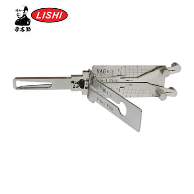 מקורי Lishi VA6-QL-AG Quad Lifter 2-in-1 Pick & Decoder ל Renault Lishi Tool Anti Glare