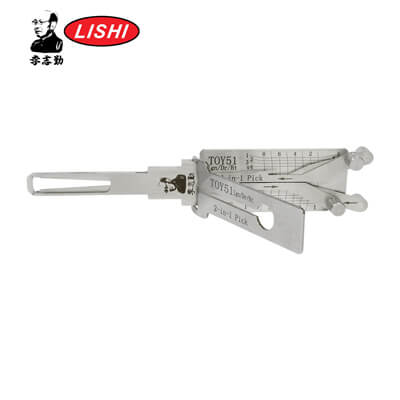 מקורי Lishi VA8 / TOY51+IGN 3-in-1 Pick & Decoder ל Toyota Lishi Tool