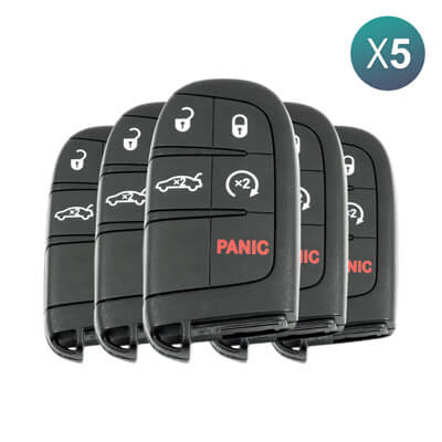 Chrysler 300 2019-2023 מפתח חכם, 5 כפתורים 68394191AA 433MHz, M3M-40821302 5Pcs מארז