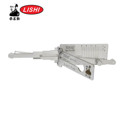 מקורי Lishi TOY47 3-in-1 Pick & Decoder ל Toyota Lishi Tool Anti Glare