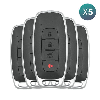 Nissan Pathfinder 2023-2025 מפתח חכם, 4 כפתורים 285E3-5MR3B 433MHz, KR5TXPZ1 5Pcs מארז
