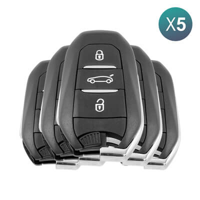 Peugeot 3008, 5008 2016+ מפתח חכם, 3 כפתורים 98105588ZD 98124195ZD 433MHz, IM2A 5Pcs מארז