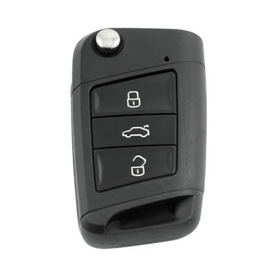 Volkswagen MQB 2014+ שלט מתקפל כיסוי, 3 כפתורים, HU66