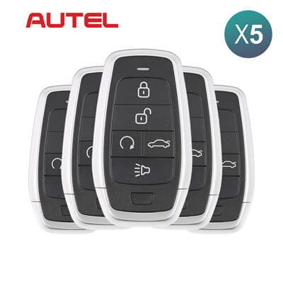 Autel Independent אוניברסלי מפתח חכם 5 כפתורים IKEYAT005BL 5Pcs מארז