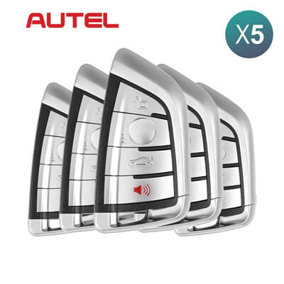 Autel אוניברסלי מפתח חכם 4 כפתורים Bmw Style IKEYBW004AL 5Pcs מארז
