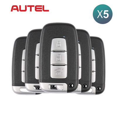Autel אוניברסלי מפתח חכם 3 כפתורים Hyundai Style IKEYHY003AL 5Pcs מארז