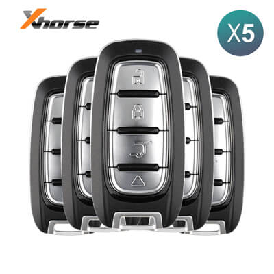 Xhorse אוניברסלי מפתח חכם XSCH01EN Chrysler Style XM38 4 כפתורים 5Pcs מארז