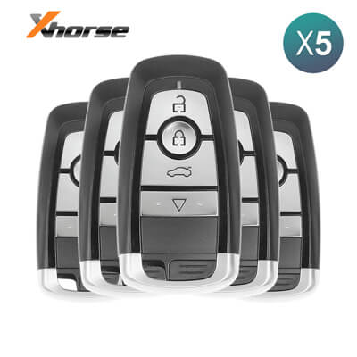 Xhorse אוניברסלי מפתח חכם XSFO02EN Ford Style XM38 4 כפתורים 5Pcs מארז