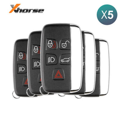 Xhorse אוניברסלי מפתח חכם XSLR01EN Land Rover Style XM38 5 כפתורים 5Pcs מארז