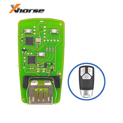 Xhorse XSMA41EN כרטיס למפתח חכם עם 3 כפתורים ל Audi MLB Cars