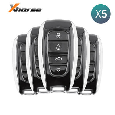 Xhorse אוניברסלי מפתח חכם XSSBR0EN Subaru Style XM38 4 כפתורים 5Pcs מארז