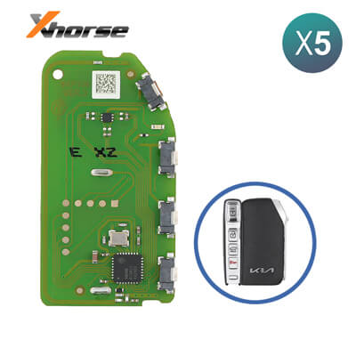 Xhorse XZKA82EN Special כרטיס למפתח חכם עם 4 כפתורים ל Hyundai & Kia Cars 5Pcs מארז