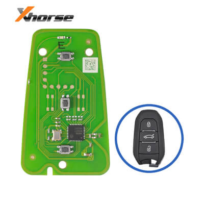 Xhorse XZPG00EN Special כרטיס למפתח חכם עם 3 כפתורים ל Peugeot & Citroen Cars