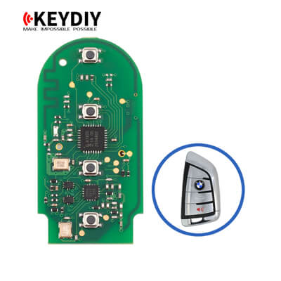 KeyDiy KD Bmw FEM BDC BDC2 BDC3 CAS4 CAS4+ כרטיס למפתח חכם 4 כפתורים FGB23 434MHz