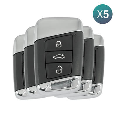 Volkswagen Passat 2015-2020 מפתח חכם, 3 כפתורים 3G0 959 752 3G0959752 434MHz Keyless Go 5Pcs מארז