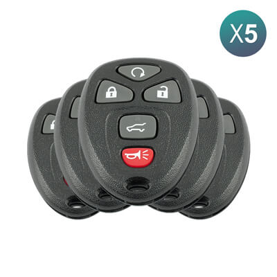 Gmc Yukon, Acadia, Chevrolet Suburban, Tahoe 2007+ שלט לרכב, 5 כפתורים 20952477 315MHz, OUC60270 5Pcs מארז
