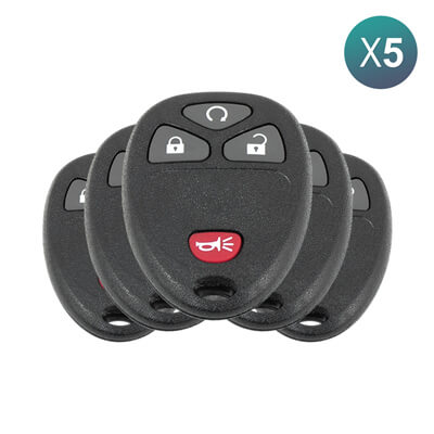 Gmc Sierra, Acadia, Chevrolet Silverado, Captiva 2007+ שלט לרכב, 4 כפתורים 22936098 315MHz, OUC60270 5Pcs מארז