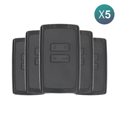Renu Megane4, Talisman, Espace5 2016+ מפתח חכם, 4 כפתורים 285977147R 433MHz 5Pcs מארז