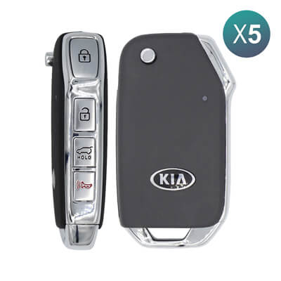 מקורי Kia Niro 2021-2022 שלט מתקפל, 4 כפתורים 95430-G5300 433MHz, SY5SKRGE04 5Pcs מארז