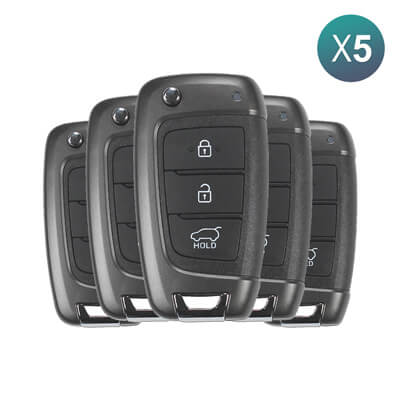 מקורי Hyundai Tucson 2022-2023 שלט מתקפל, 3 כפתורים 95430-N9030 433MHz, RKE-4F40 5Pcs מארז