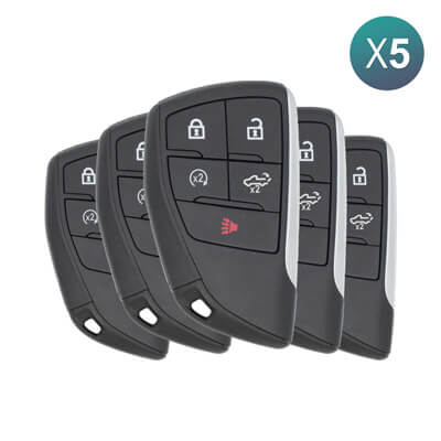 Chevrolet Silverado 2023-2024 מפתח חכם, 5 כפתורים 13548437 434MHz, YG0G21TB2 5Pcs מארז