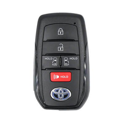 Toyota 2021-2026 כיסוי למפתח חכם, 5 כפתורים Works ל KeyDiy & Xhorse Boards