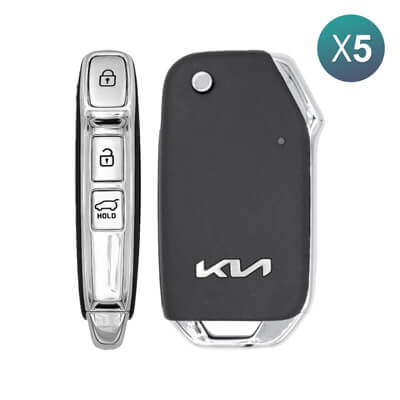 מקורי Kia Carnival 2021-2023 שלט מתקפל, 3 כפתורים 95430-P1300 433MHz, SVI-SKRGE03 5Pcs מארז