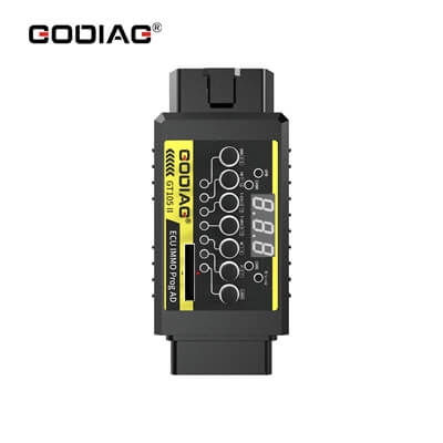 GODIAG GT105 II ECU IMMO Prog AD OBD2 Break Out Box ECU Connector Display Vehicle Voltage