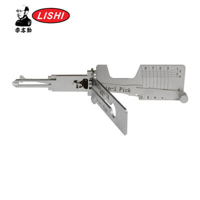 מקורי Lishi MAZDA 2024 עם CutOut 2-in-1 Pick & Decoder ל Mazda Lishi Tool Anti Glare