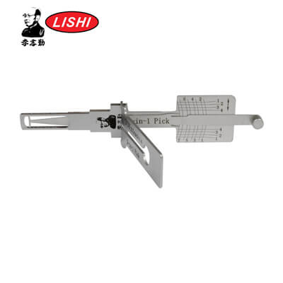 מקורי Lishi TOY2T V4 עם CutOut 2-in-1 Pick & Decoder ל Toyota & Lexus Lishi Tool Anti Glare