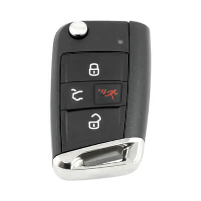 Volkswagen MQB 2014+ שלט מתקפל כיסוי, 4 כפתורים, HU162
