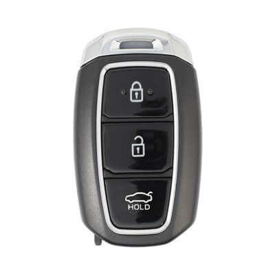 Hyundai 2017-2025 כיסוי למפתח חכם, 3 כפתורים עם סוללה Holder