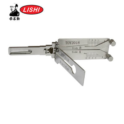 מקורי Lishi Toyota 2018 2-in-1 Pick & Decoder ל Toyota 2018+ Lishi Tool Anti Glare