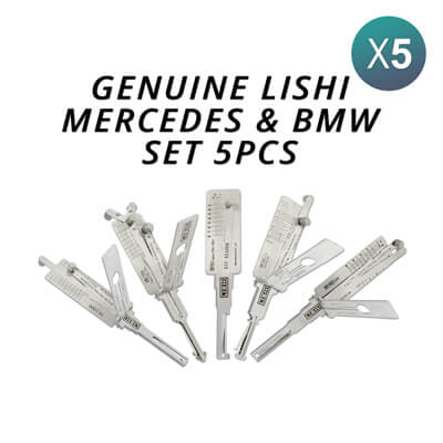 מקורי Lishi Mercedes & Bmw Kit of 5 Pick / Decoder Tools