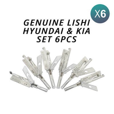 מקורי Lishi Hyundai & Kia Kit of 6 Pick / Decoder Tools