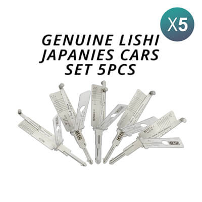מקורי Lishi Japanese Cars Kit of 5 Pick / Decoder Tools