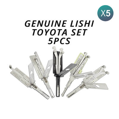 מקורי Lishi Toyota Kit of 5 Pick / Decoder Tools
