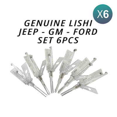 מקורי Lishi American Cars Kit of 6 Pick / Decoder Tools