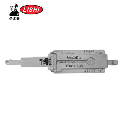 מקורי Lishi GM25R-AG 2-in-1 Pick & Decoder ל Kenworth, Briggs & Stratton Trucks Lishi Tool Anti Glare